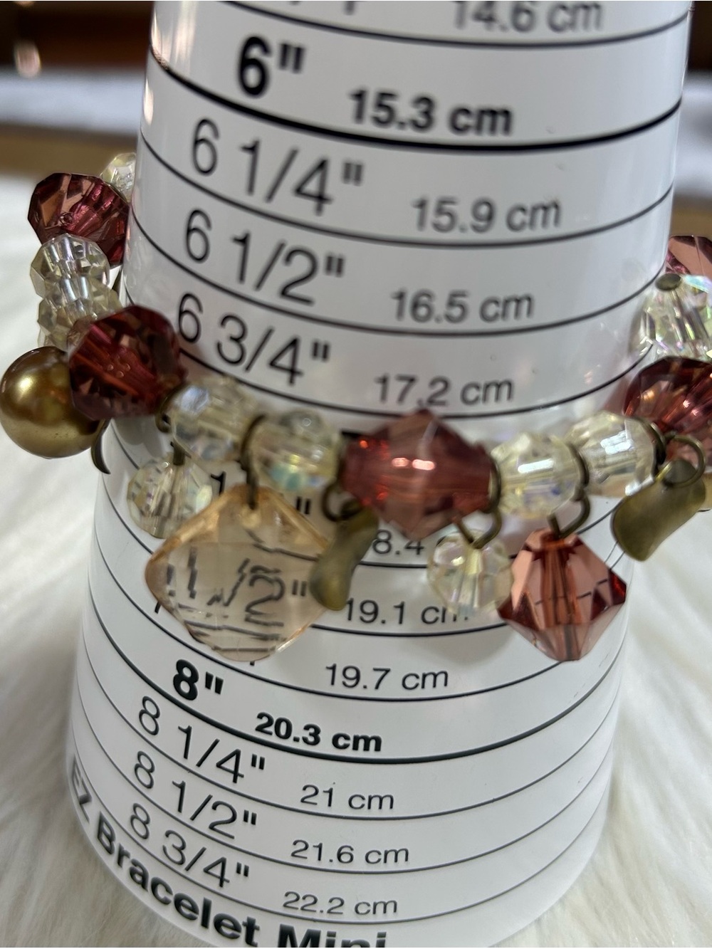 Multi color Beaded Stretchy Bracelet - Picture 7 of 8